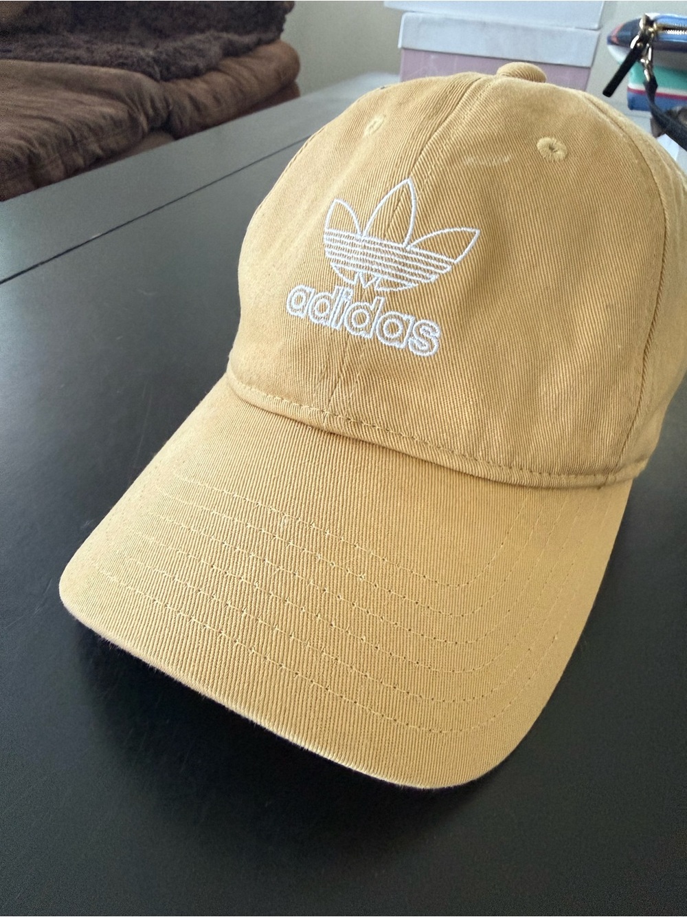 adidas Trefoil Cap in Mustard Yellow with White Logo